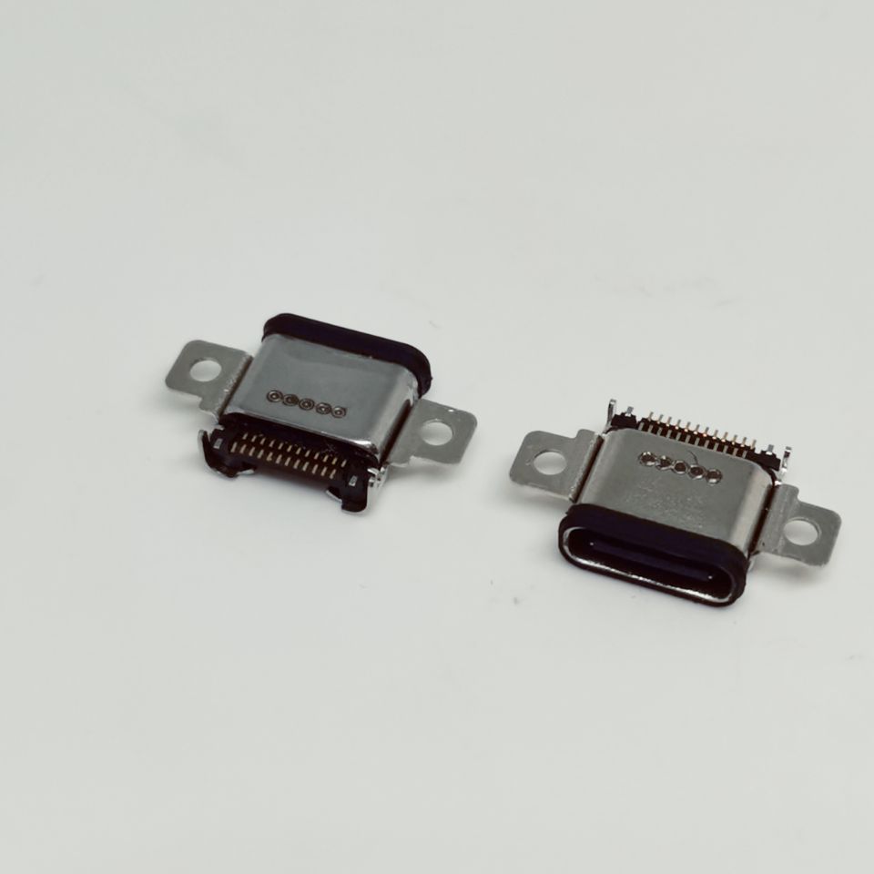 防水24Ptype-c母座  沉板双壳  带接地双耳 USB
