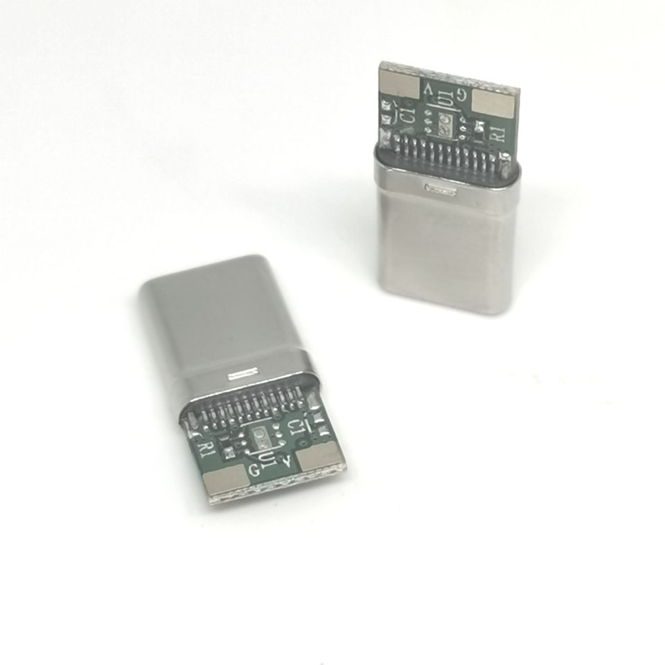 TYPE-C B款2.0带OR  拉伸黑胶镀镍    无卡勾