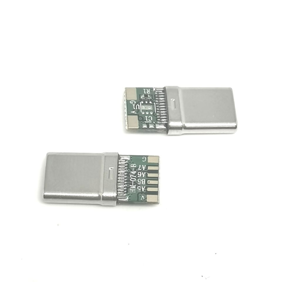 TYPE-C B款2.0带OR  拉伸黑胶镀镍    无卡勾