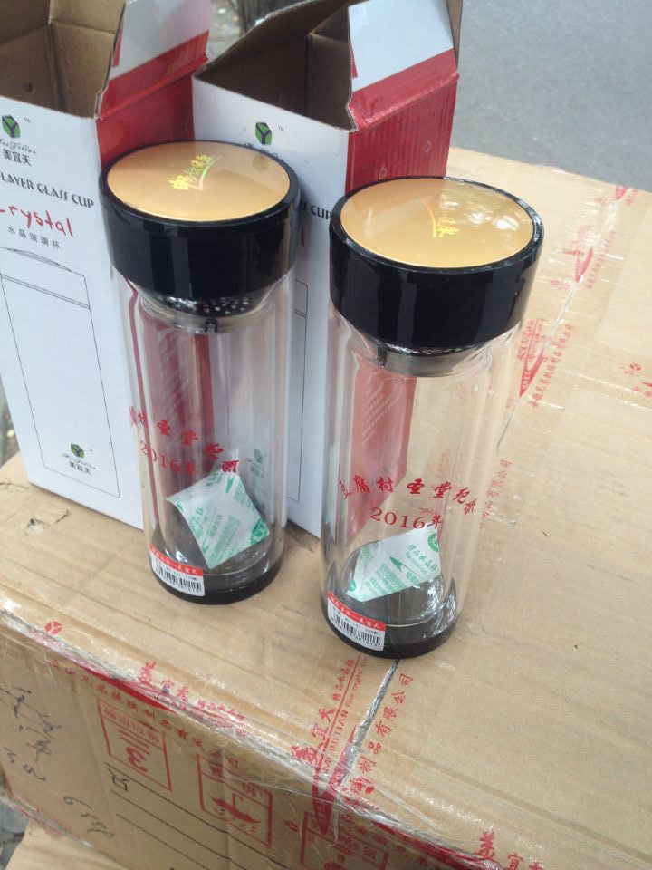 西安希诺玻璃杯印字 西安杯子礼品 双层礼品杯厂家
