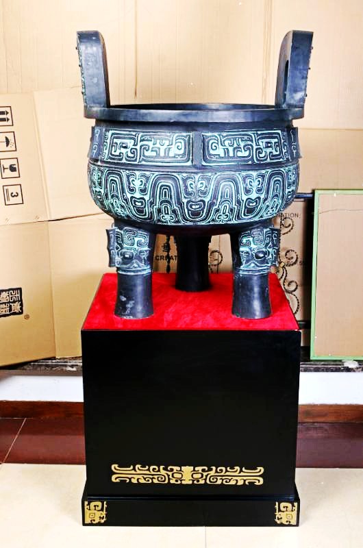 西安开业纯铜大鼎销售 陕西开业青铜鼎摆件 西安乔迁礼品