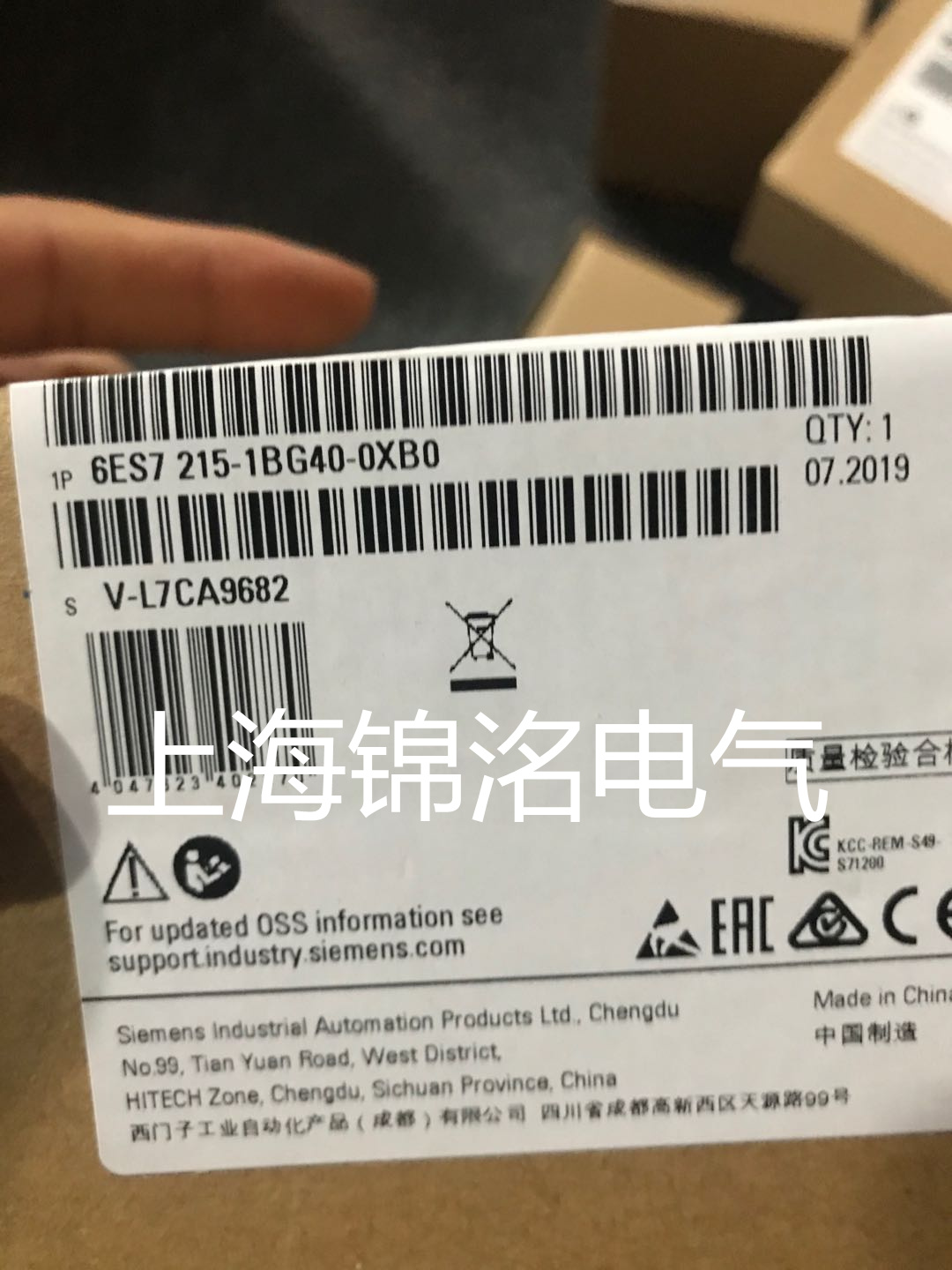 西门子SIMATIC S7-1200，CPU 1215C&nbsp;&nbsp;6ES7215-1BG40-0XB0&nbsp;&nbsp;紧凑型 CPU