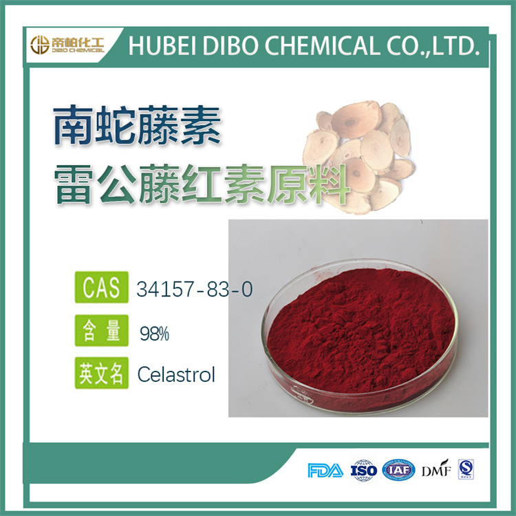 帝柏雷公藤红素原料厂家 98%南蛇藤素&nbsp;&nbsp;雷公藤红素厂家&nbsp;&nbsp;34157-83-0
