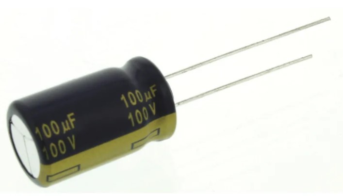 100μF 電解電容器 100V dc，通孔&nbsp;&nbsp;插件铝电解电容&nbsp;&nbsp;长寿命电解电容&nbsp;&nbsp;耐高温低阻抗电容