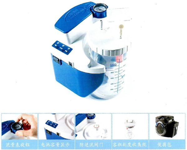 美国 德百世7314P-U 高流量高吸入吸痰器  儿童吸痰器  急救吸引器