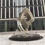 济宁商业广场龙卷风雕塑 耐候钢摆件