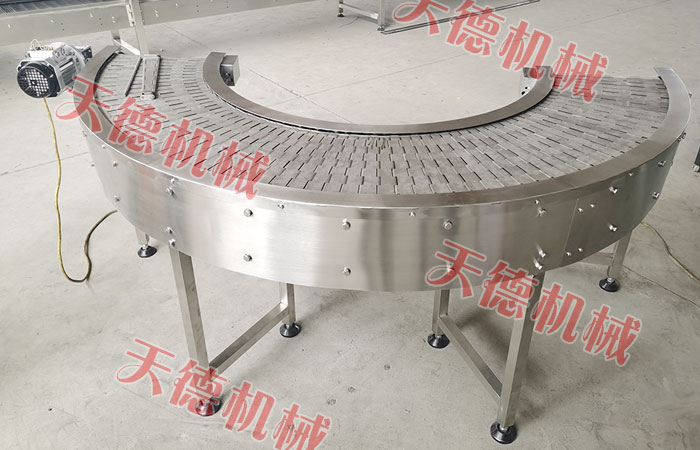 转弯环形板链线传送机 90度转弯机 长期供应