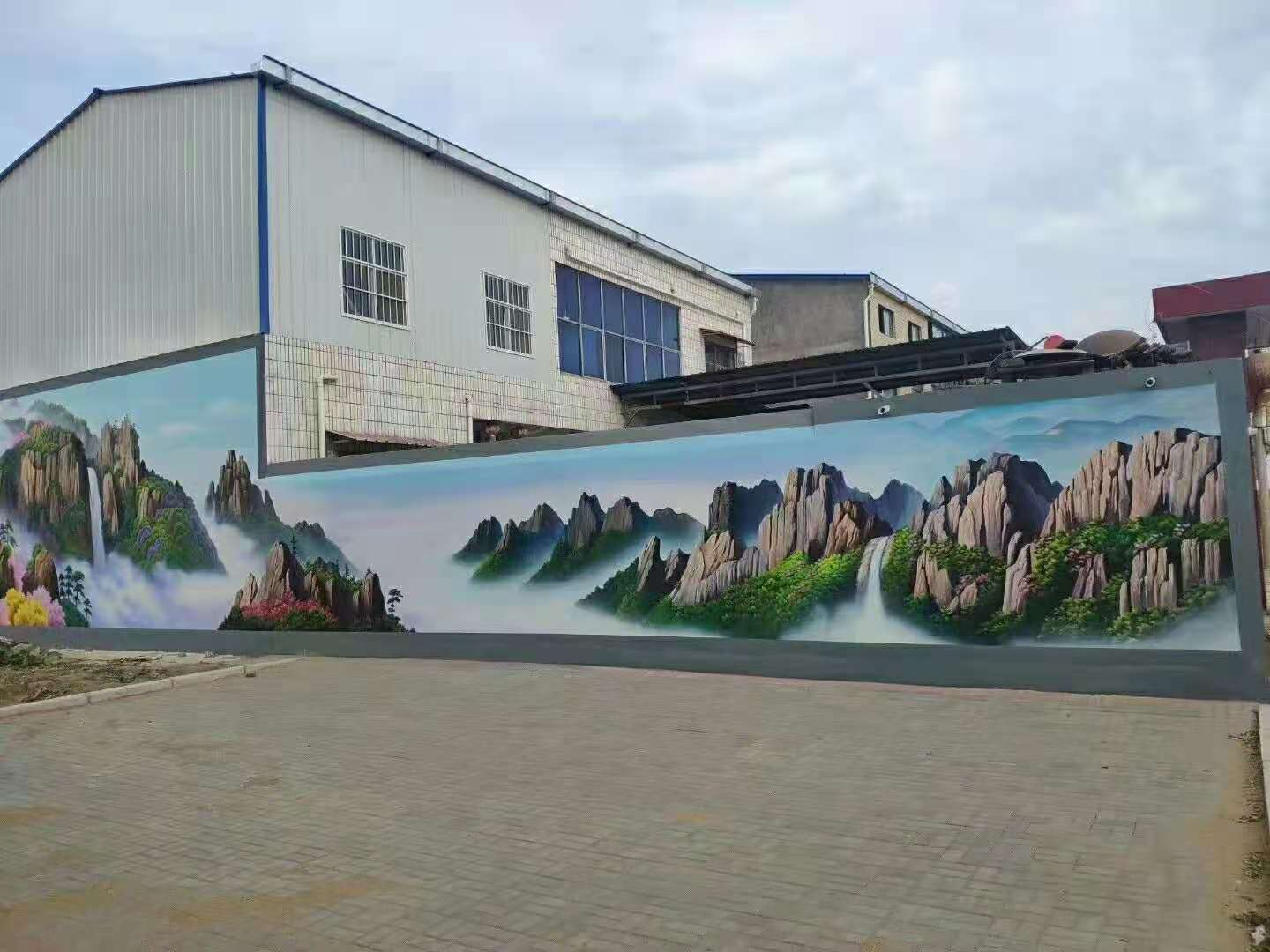 吕梁农村墙体绘画,吕梁墙面彩绘,吕梁乡村墙体画