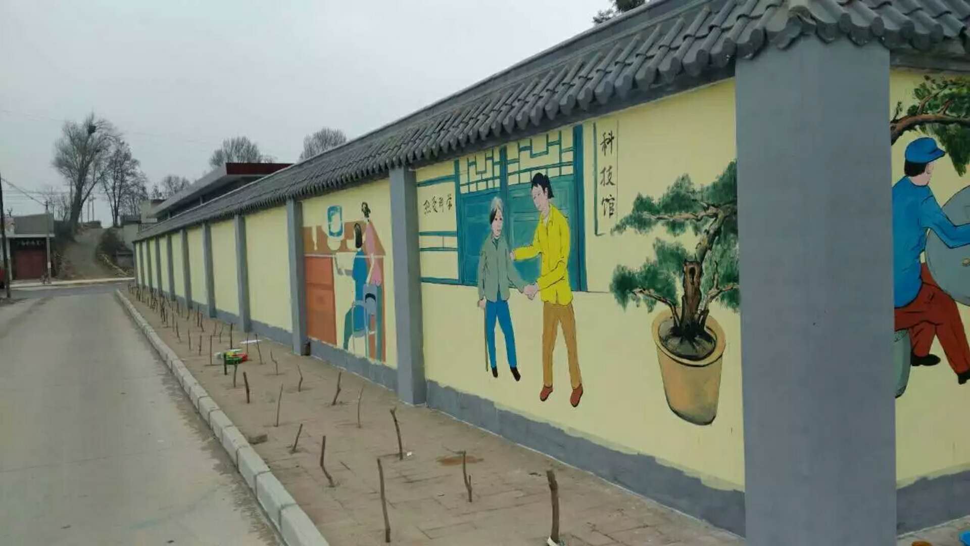 晋城农村墙体绘画,晋城农村墙体彩绘,晋城农村墙体绘画