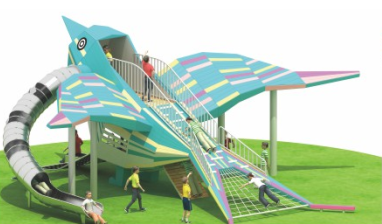 定州幼儿园玩具厂批发儿童非标雄鹰滑梯  荡船  书包  踏步