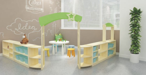 定州幼儿园玩具厂批发儿童欧式区角柜  滑梯  感统系列  踏步