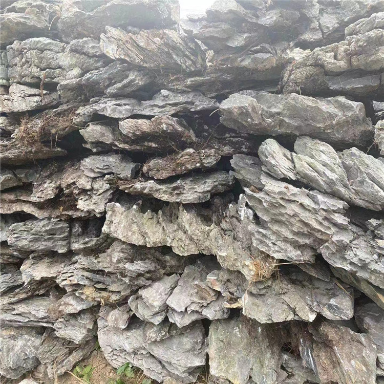 叠石造景假山石 公司风景英石假山 千层石庭院流水假山