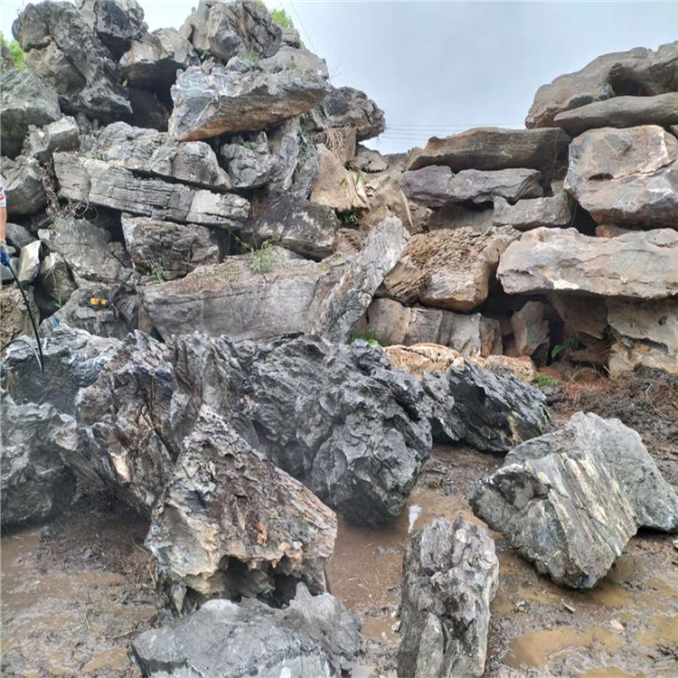 大英德石假山工程 大英石景观园林石 供应假山石英石厂家