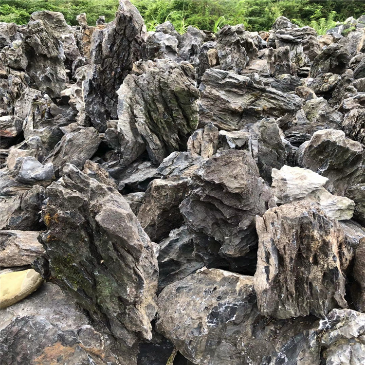 景观峰石园林假山 英石产地假山石 峰石制作峰山观赏石
