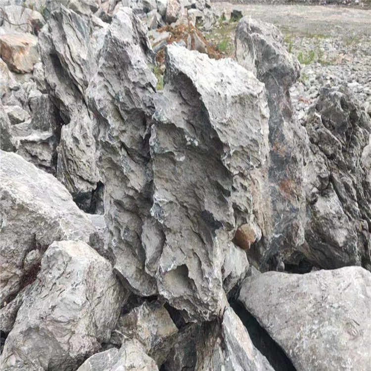 景观峰石园林假山 英石产地假山石 峰石制作峰山观赏石