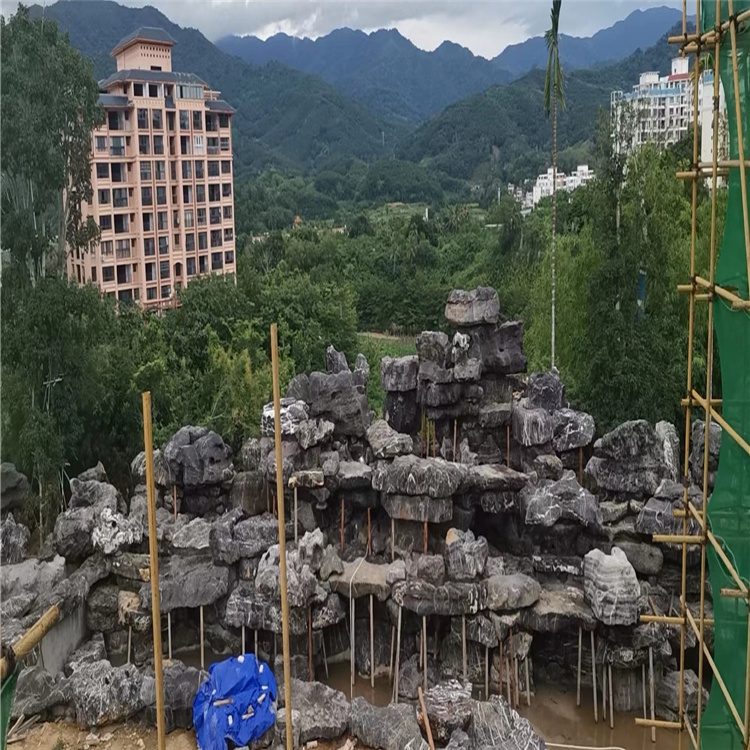 太湖石观景园林石 后花园设计景观石 太湖石假山制作石