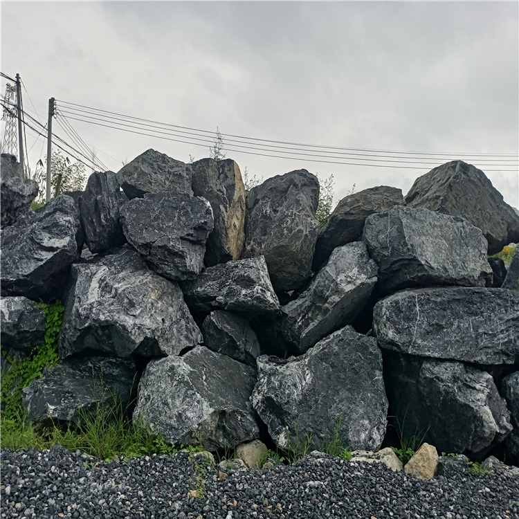 黑山石公园景观石 风景环境绿化石 园林黑山石批发厂家