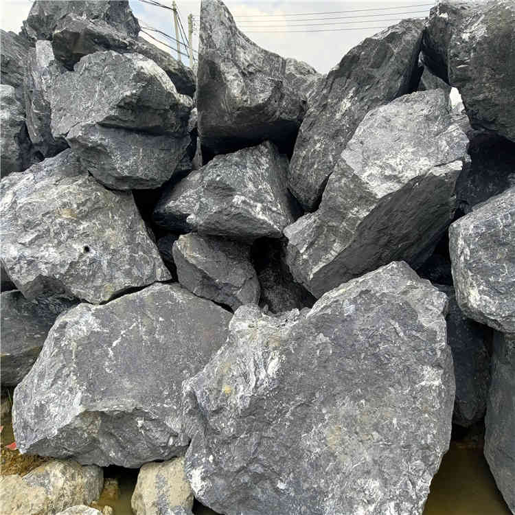 黑山石景观假山石 园林假山造景石 景观黑山石产地批发商