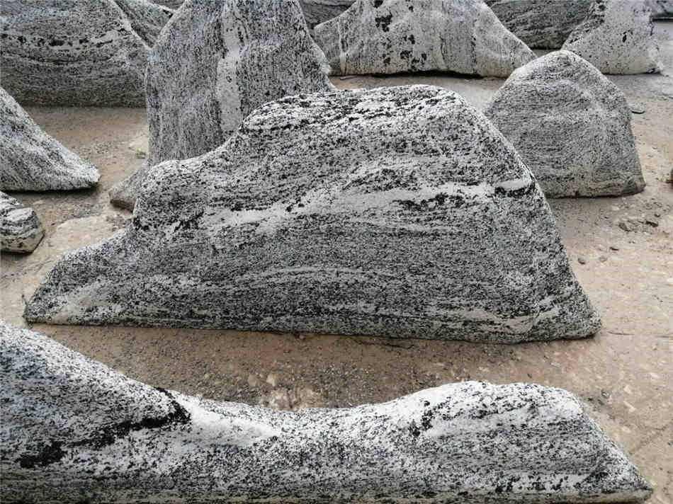 雪浪石切片造景石 公司点缀风景绿化石 雪浪石环境景观石