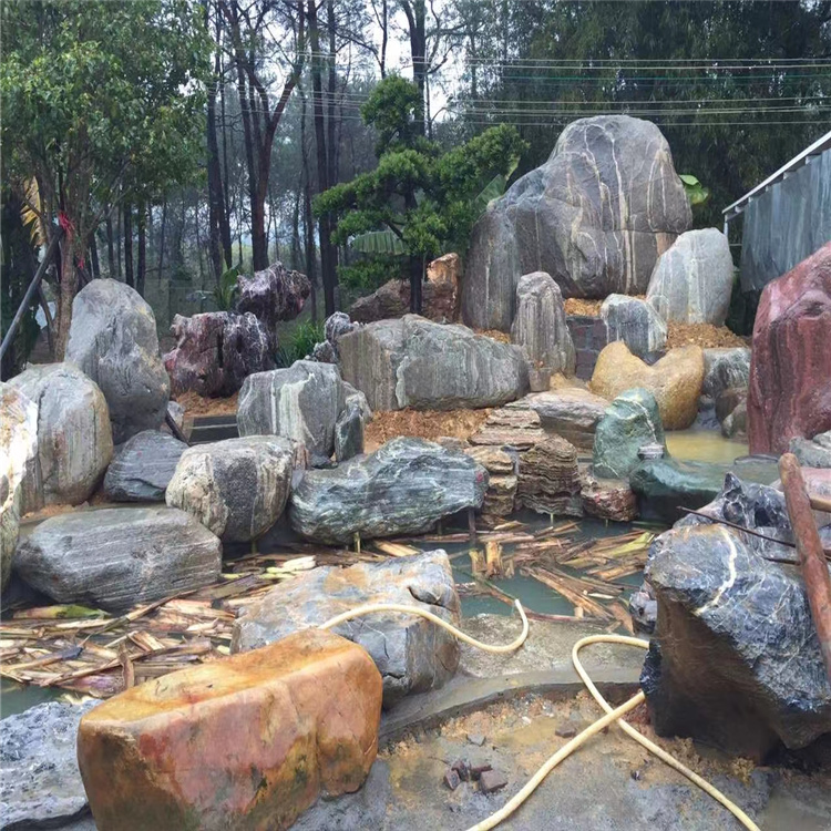 泰山石广场造景石 园林景观绿化石 庭院摆放泰山石风景石