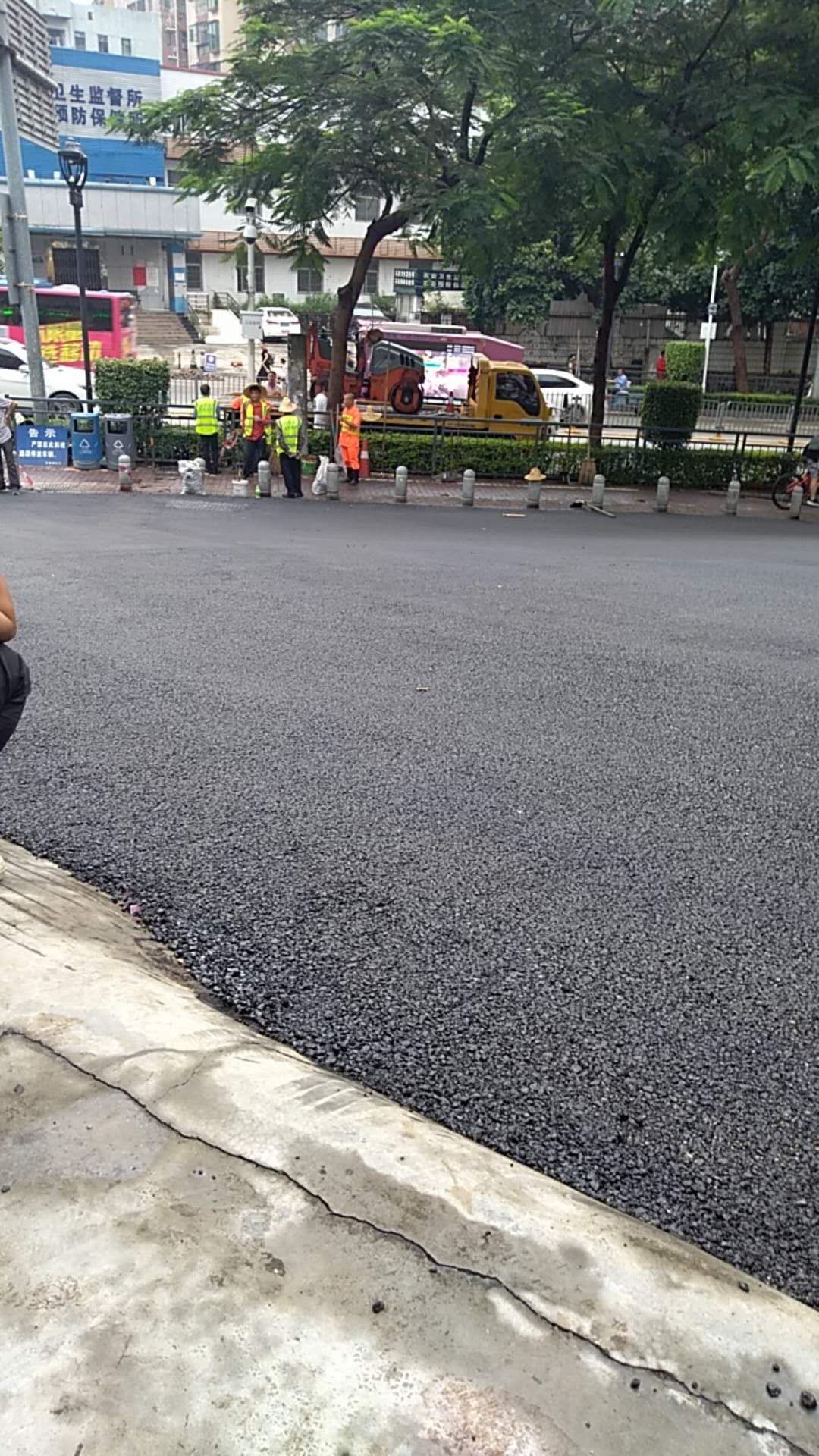 东莞沥青施工 园林沥青道路改造  透水砖改造换新