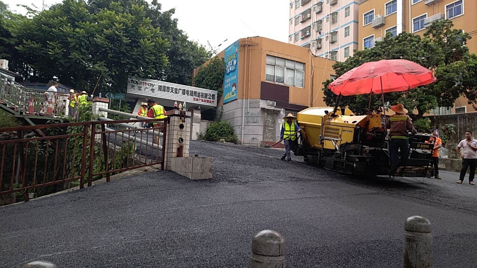 深圳中恒沥青工程 沥青水稳层摊铺  东莞沥青施工  改性沥青路面