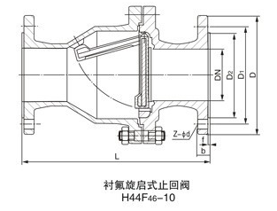 衬氟止回阀 美标德标日标国标英标俄标 厂家直销量大从优  阀门