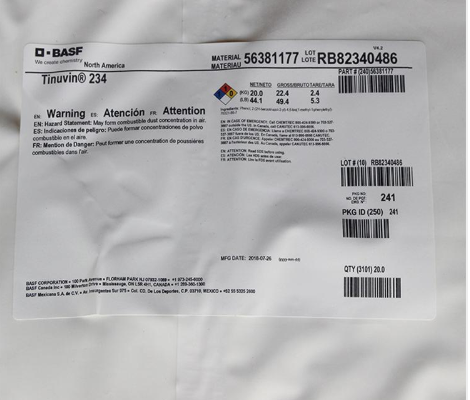 巴斯夫BASF(汽巴CIBA)Tinuvin 234光稳定剂  巴斯夫234  苏州普乐菲化工科技
