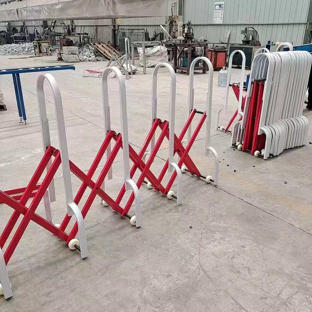 拱门市政伸缩护栏 车间可折叠伸缩护栏 厂房移动拉伸围栏&nbsp;&nbsp;拱门市政道路伸缩护栏