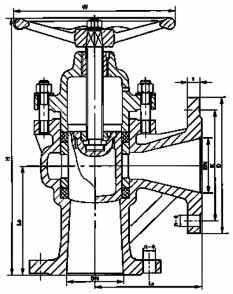 US44H角式柱塞阀