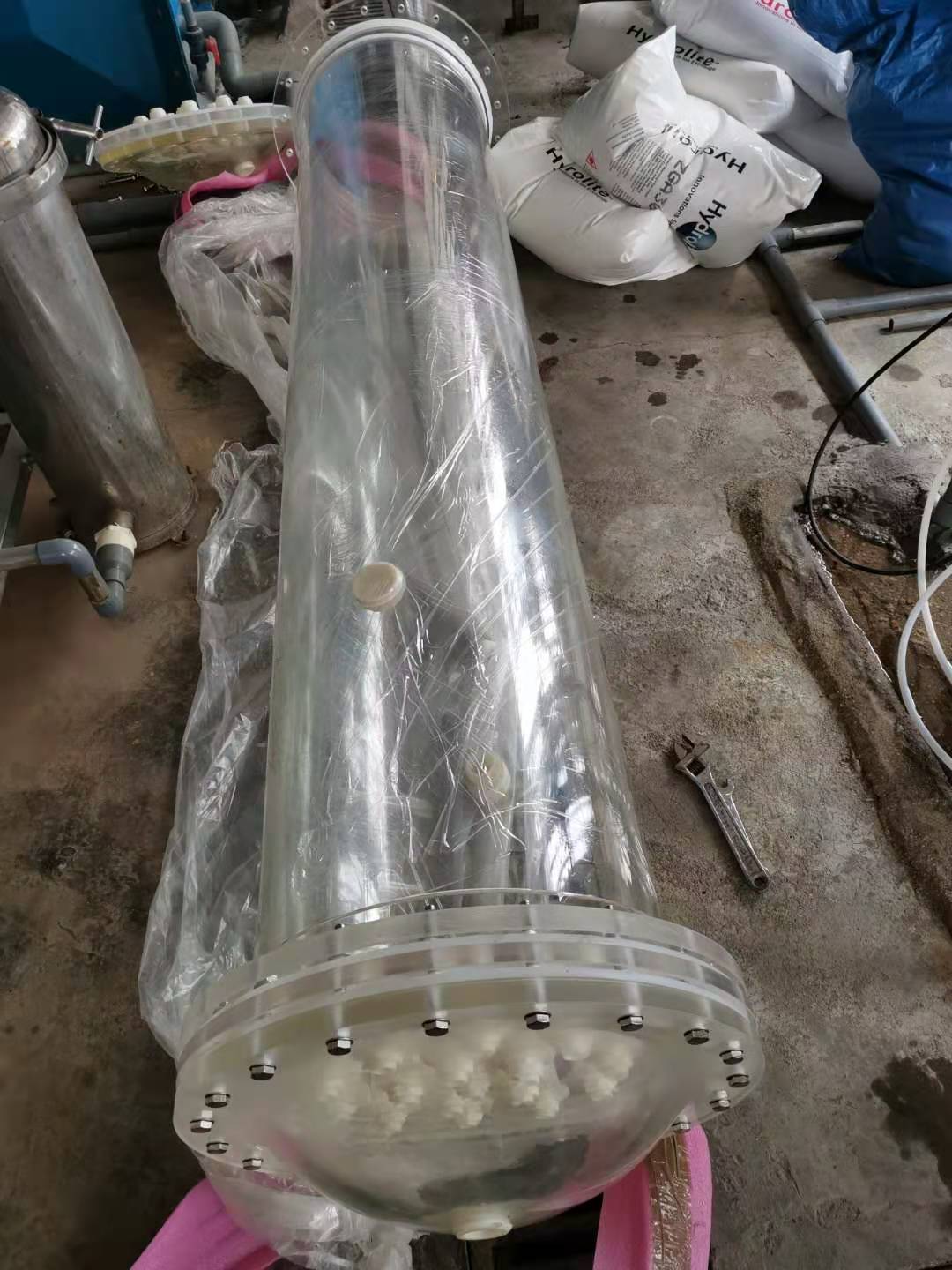 有机玻璃柱 离子交换柱 阴阳离子交换复床混床柱&nbsp;&nbsp;阴阳离子交换器