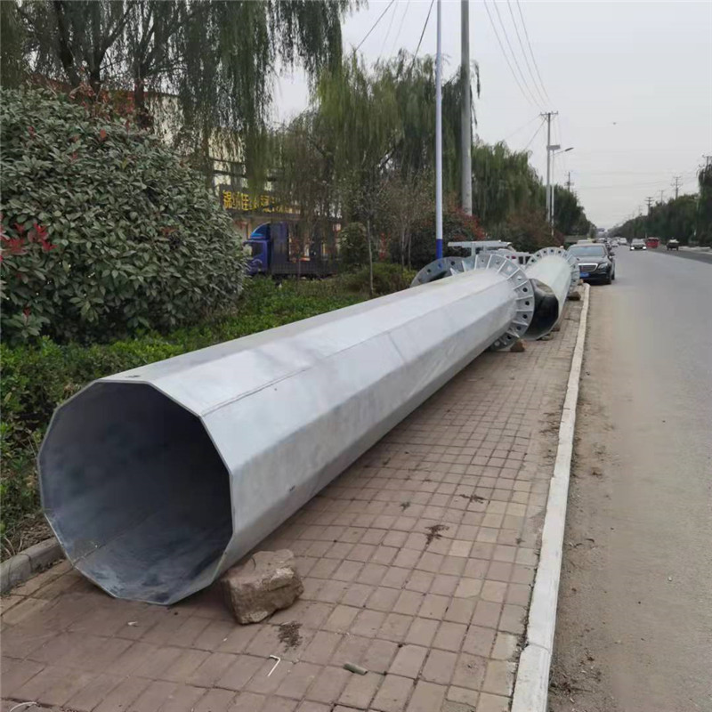 供应10KV单回路钢杆 热浸锌防腐高压钢管杆 35KV电力杆