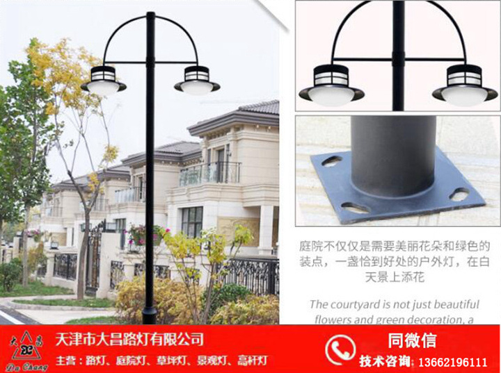 大昌路灯 庭院灯批发零售 直供园区厂区办公区  路灯厂家  天津路灯