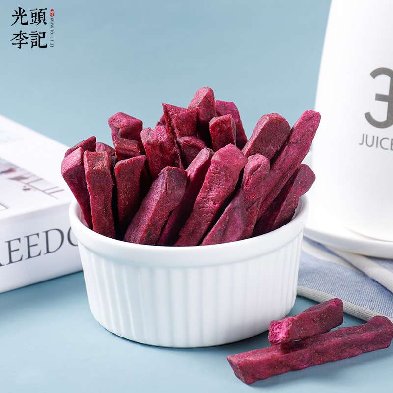 紫薯脆果蔬脆片厂家直供直播带货电商一件代发代加工  果蔬干