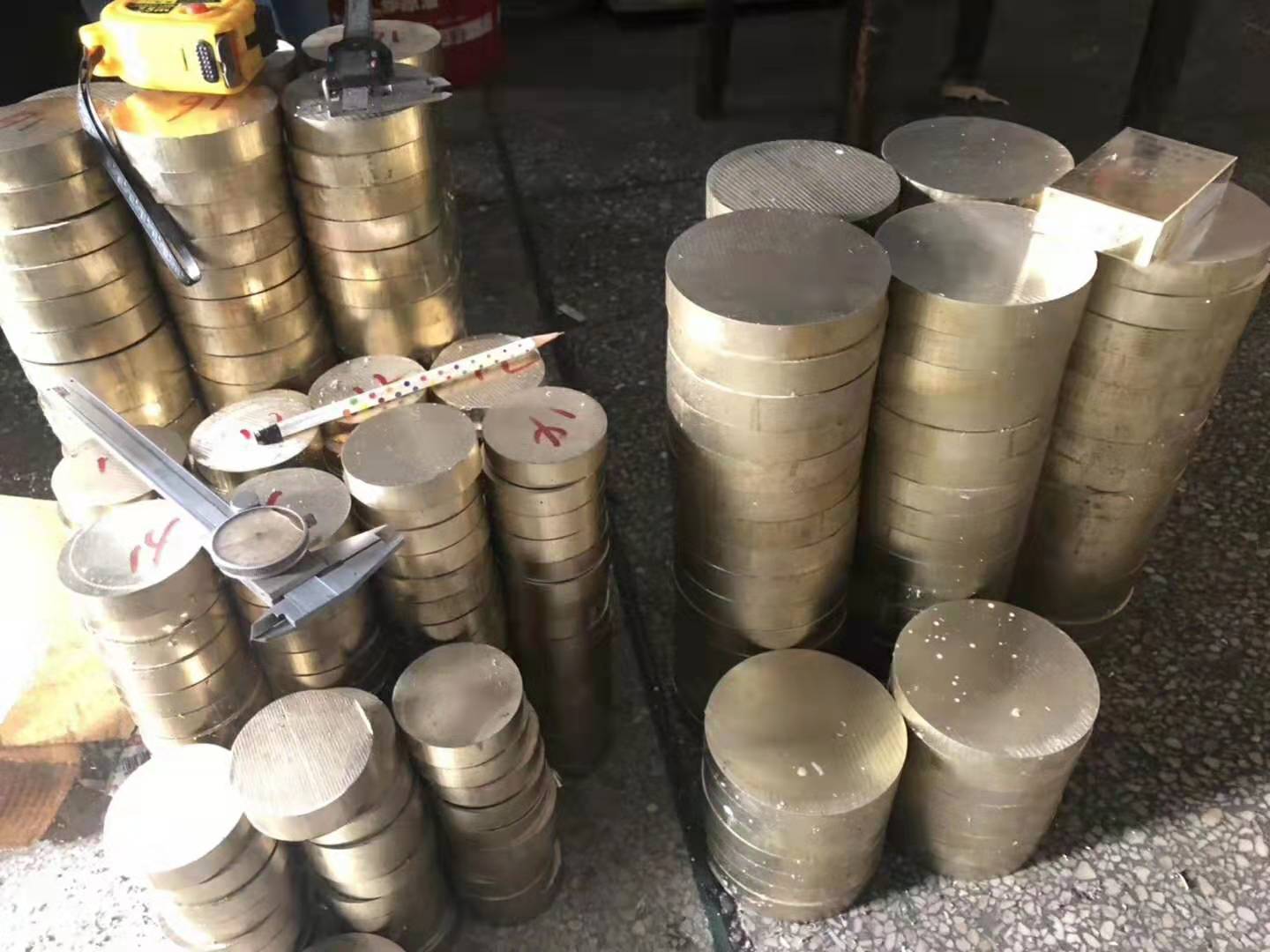 CuSN6锻打铜棒 铸造车光铜棒大圆饼  铸造车光大圆饼