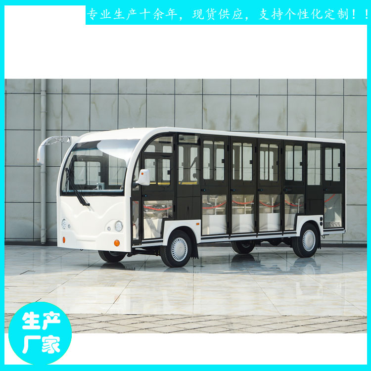 江西省景区电瓶观光车 JZT23 23全封闭带空调游览车厂家  鑫威  23座