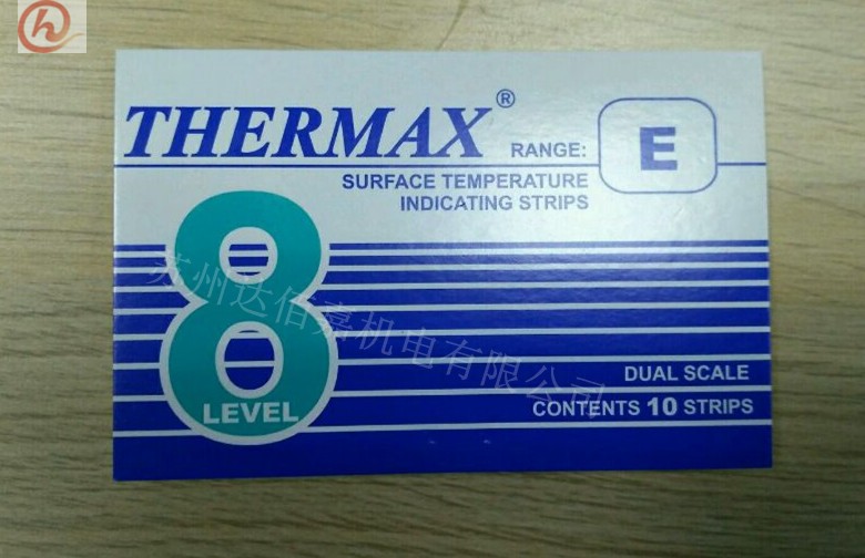 原装THERMAX测温纸/热敏试纸/变色标签/感温变色贴8级  测温贴片  温度标签