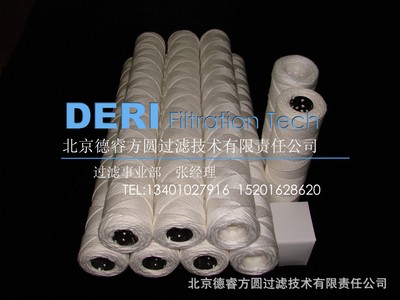 不锈钢骨架脱脂棉滤芯耐高温耐腐蚀耐酸耐碱  脱脂棉线绕滤芯