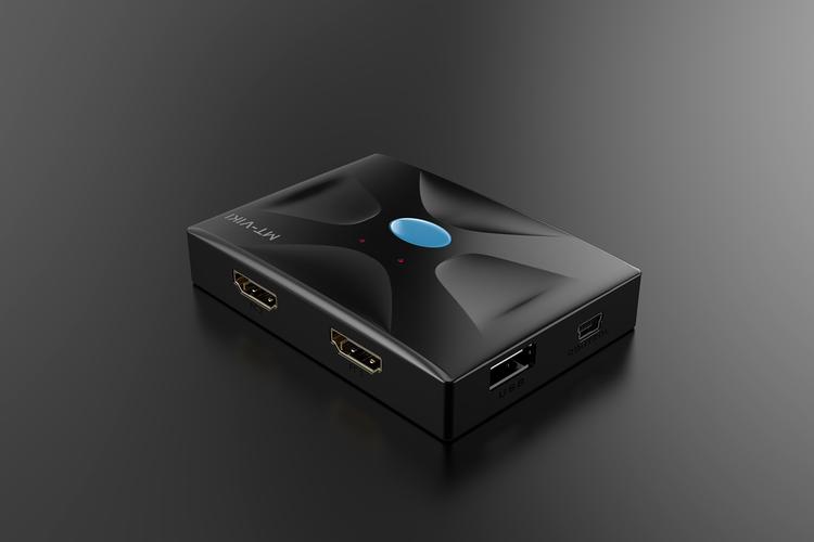 迈拓维矩黑色2路智能型KVM切换器（MT-HK02）