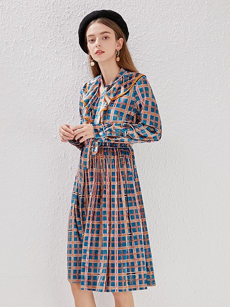 时尚简约女装淑女心情2021品牌女装折扣批发供应链  女装尾货批发  女装库存尾货批发