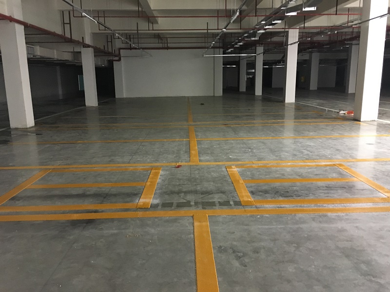 贵港地下车库车位划线  贵港地下车库划线  贵港地下车位划线