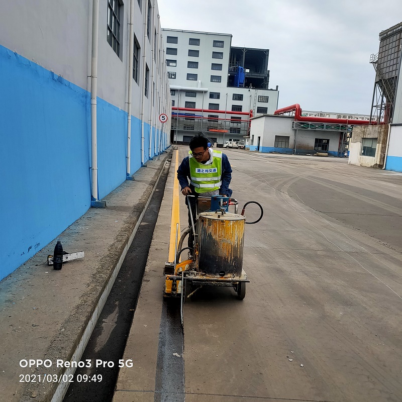 西双版纳厂区路面标线哪里有  道路划线