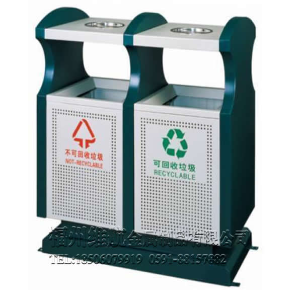 市政环卫垃圾桶户外街  双层  工厂