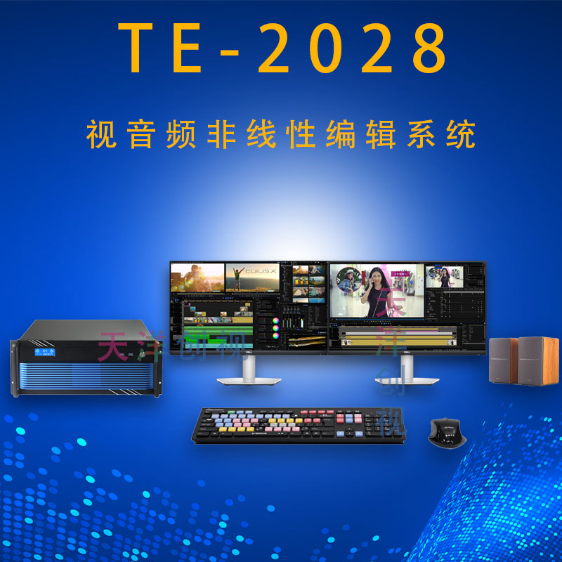 天洋创视  TE-2028音视频非线性编辑工作站  非编工作站  非线性编辑系统  4k高清非编系统