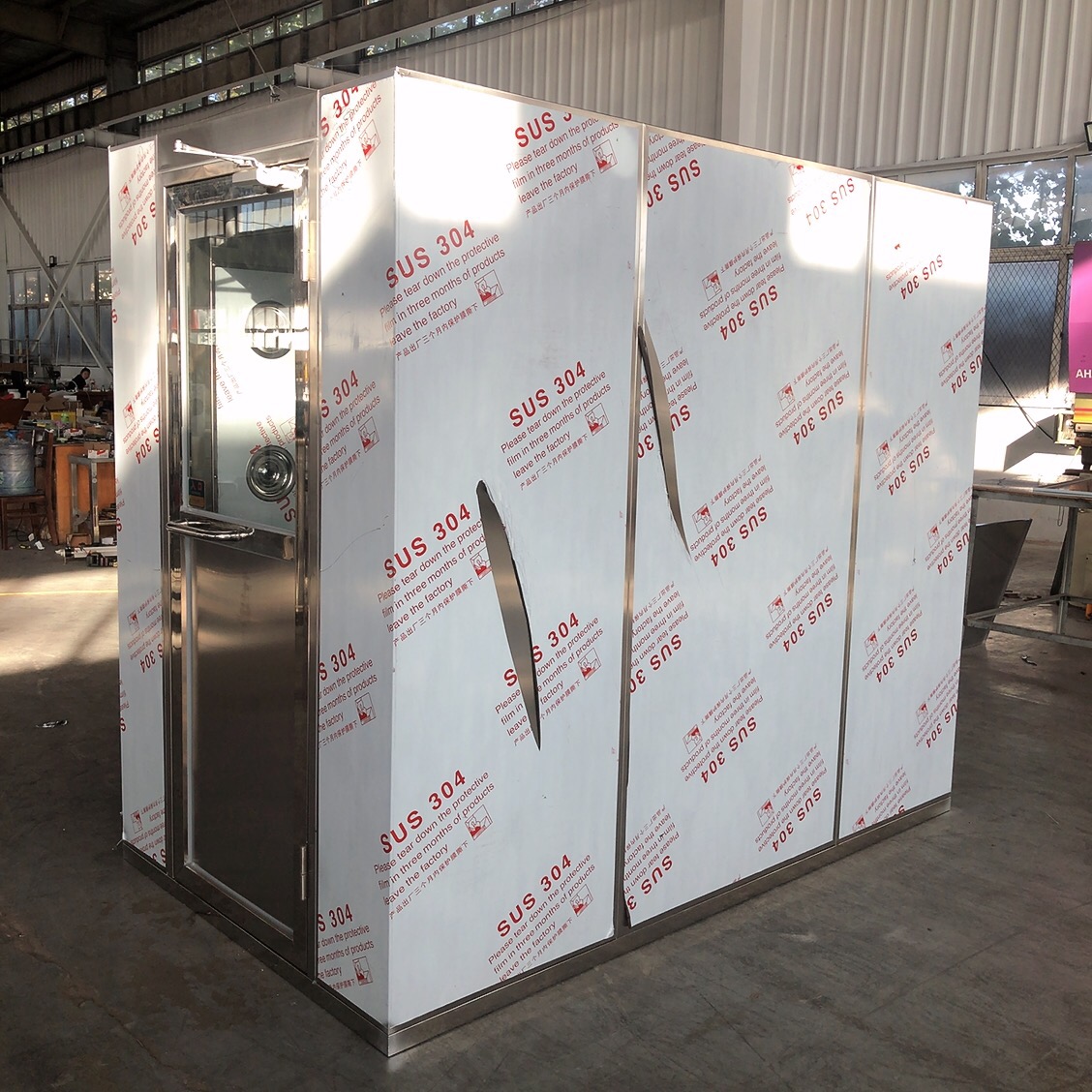防爆不锈钢风淋室sw-4f2 维斯特品牌 风淋门风淋房定制  风淋门定制价格