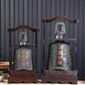 陶瓷酒瓶带木架 仿青铜器编钟1斤3斤5斤10斤装