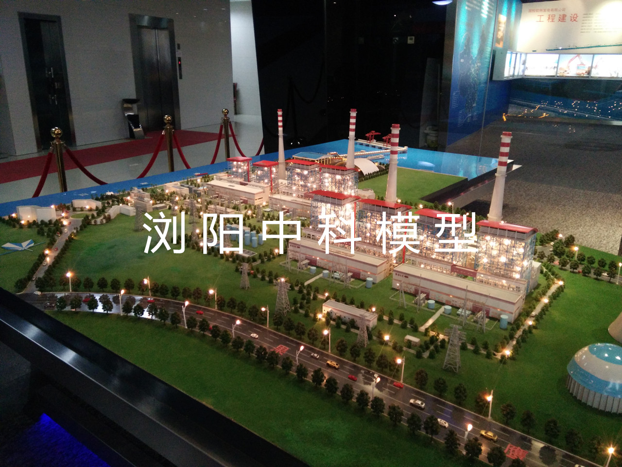 1000MW火力发电厂模型介绍  火力发电模型  火电厂模型