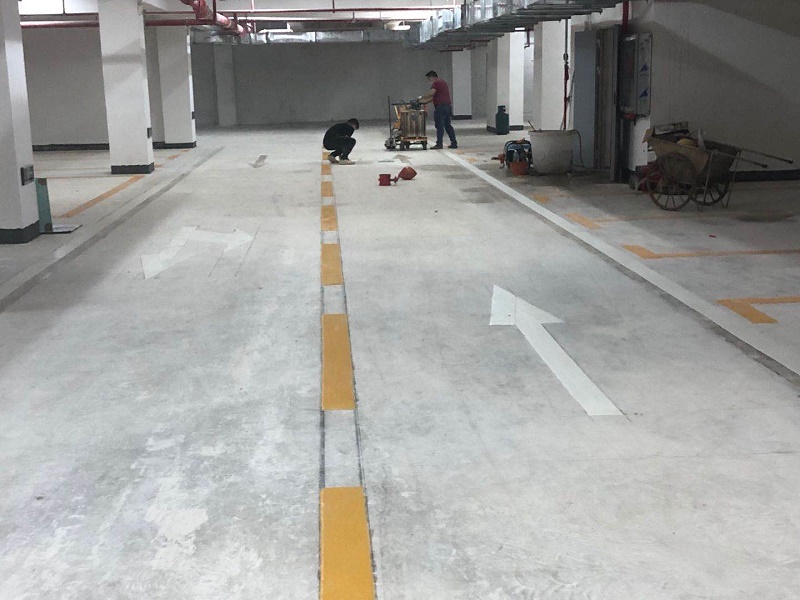 桂林地下车库路面划线  桂林地下车库划线