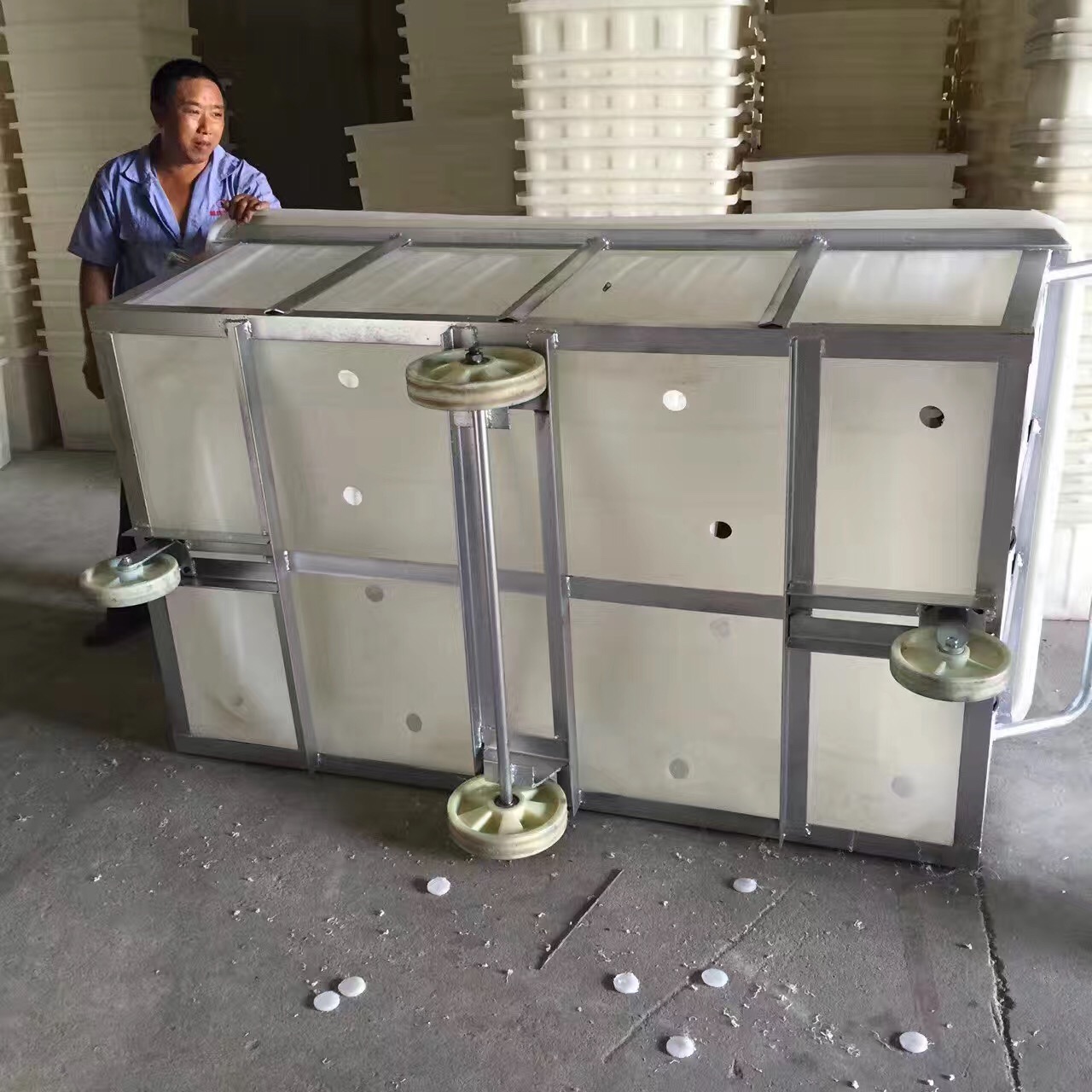 塑料方盆加厚 养鱼乌龟龙虾盆 泡瓷砖盆子  塑料桶  塑料储罐  LLDPE