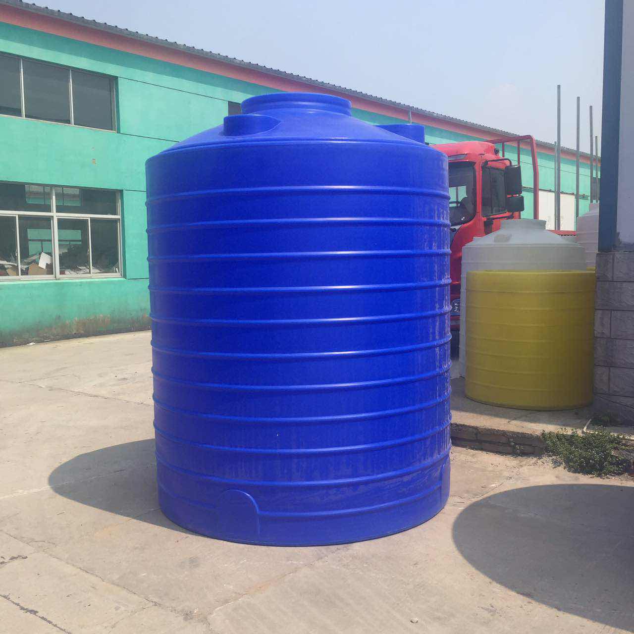 15吨塑料水塔塑胶罐15000L塑料罐圆形立式大桶带盖  塑料桶  塑料储罐  LLDPE